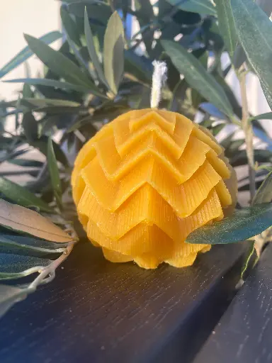 Bougie boule de Noël